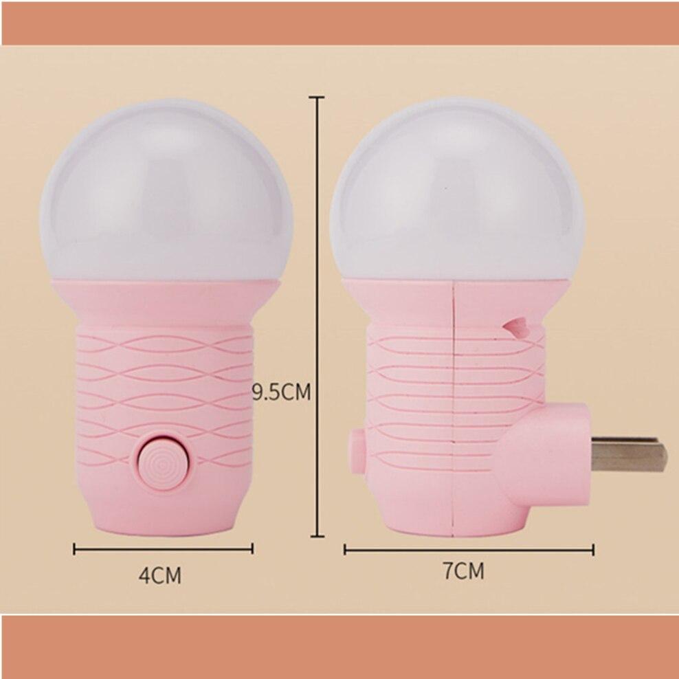 Светодиодный подключаемый ночник, 2 цвета, детский светильник для кормления глаз, светильник для сна, розетки для спальни, энергосберегающие милые лампы для коридора, балкона