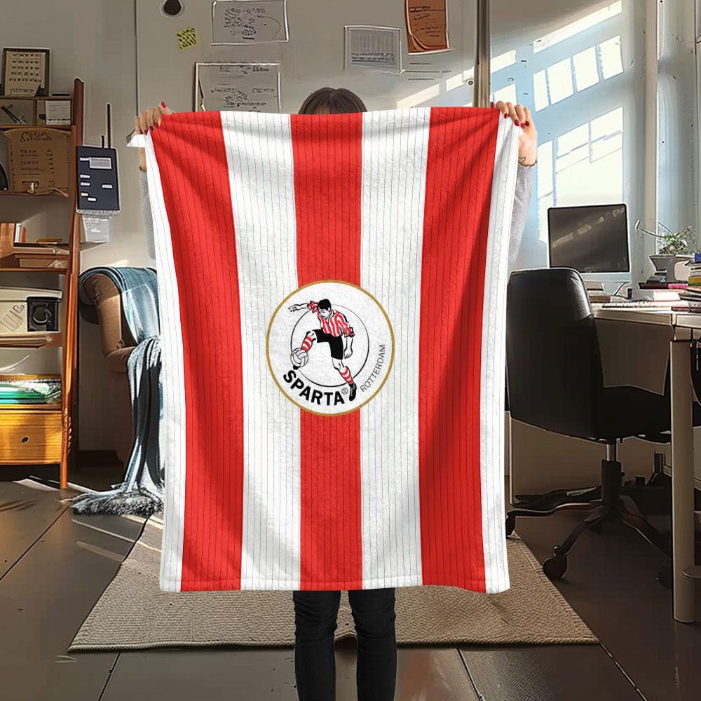 Sparta Rotterdam Blanket, High quality Comfortable for All Seasons, Home Decor, Warmth and Comfort