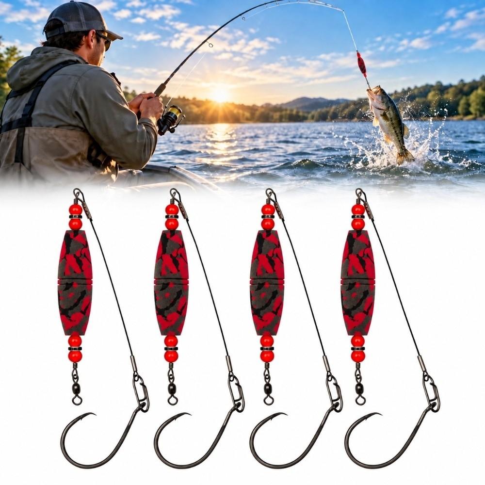 4PCS EVA Catfish Float Rigs 2.5 Inch Fishing Float Portable Fishing Bobbers Catfish Fishing