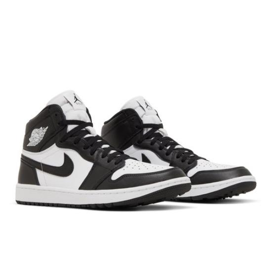 Air Jordan 1 High Golf Panda Lifestyle Повседневные Унисекс Черный Белый DQ0660-101