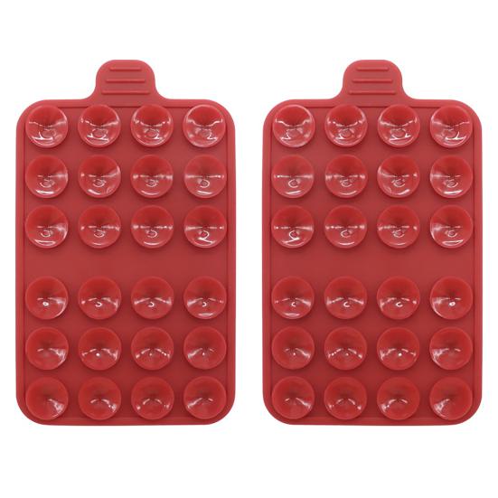 2 упаковки силиконовых чехлов с присоской для крепления телефона, клейкая ручка для фиксации рук на зеркальных гладких поверхностях