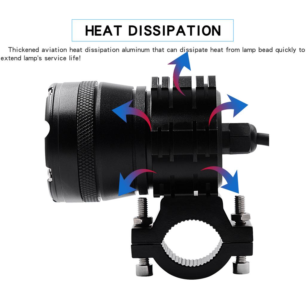 12 В светодиодный мотоцикл дальний 9 ламп передний родительский мотоцикл