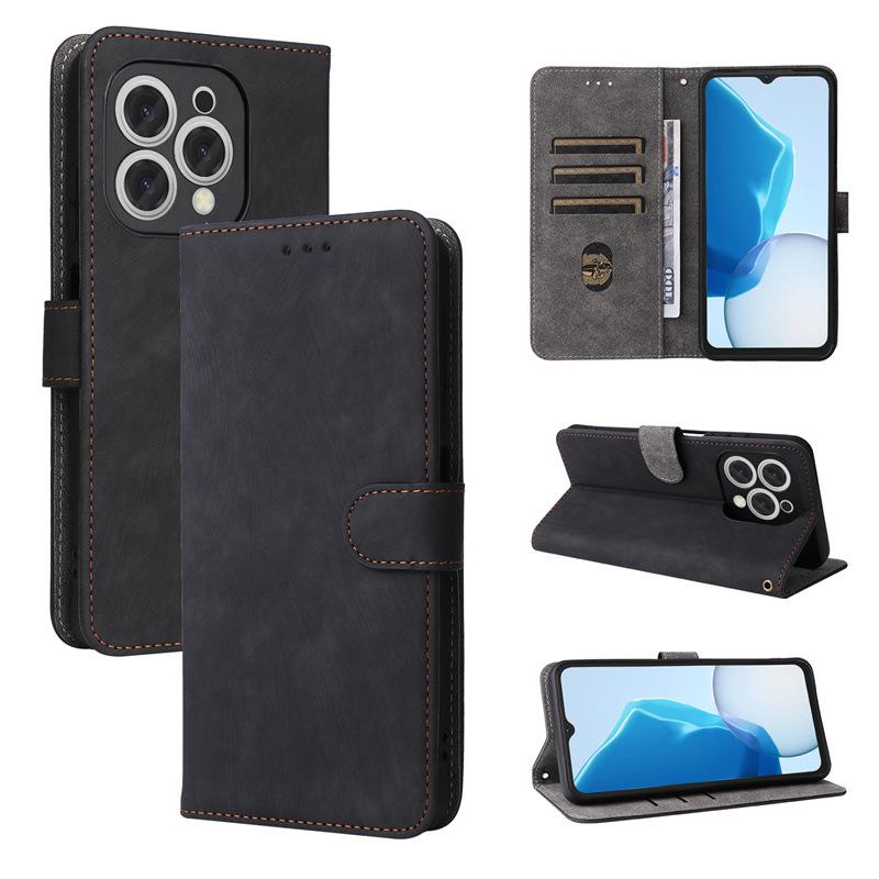 Чехлы-книжки для [Doogee N55 Plus] из искусственной кожи с полной защитой корпуса и функцией [блокировки RFID] Чехлы для телефонов