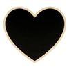 Черная доска в форме сердца с деревянной рамкой 15 x 13,5 x 0,5 см