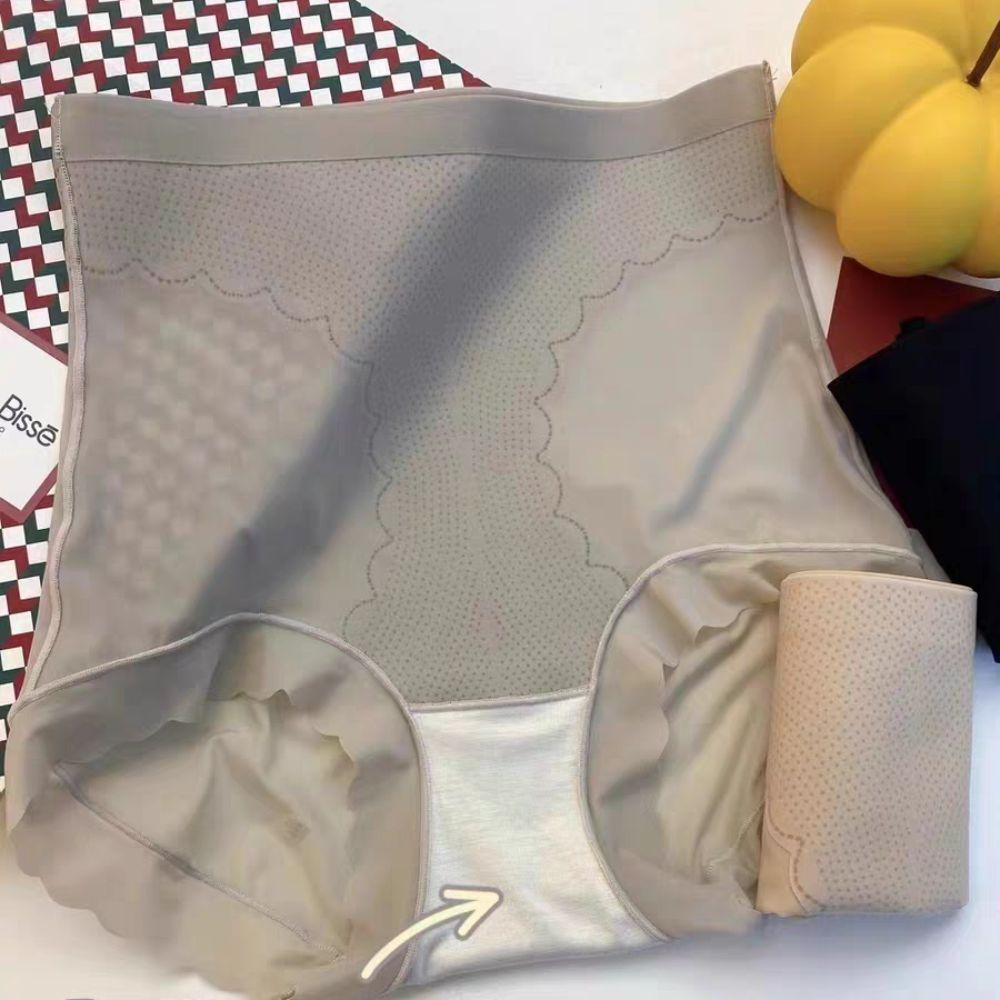 Корректирующее белье для живота, трусы для формирования фигуры из ледяного шелка, дышащее утягивающее белье, женское