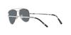Ray-Ban RB3625 Aviator Sunglasses Silver 62 Crystal Blue Gray Lens
