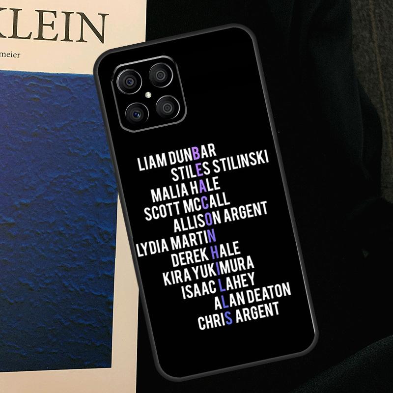 Teen Wolf Beacon Hills Case For Honor X9b X9c X8b X9a X8a X8 X9 50 70 90 Lite Honor 200 Pro Magic 7 5 6 Lite Cover