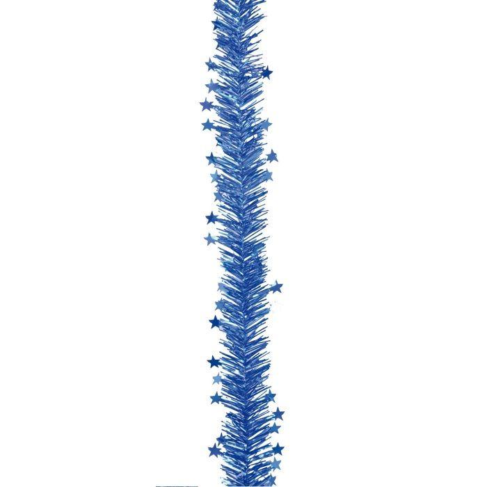 Guirlande etoile 2m bleu roi