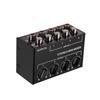 Btuty Stereo Audio RCA Individual Volume Full Metal Shell Mini Mixer, 4-Channel Input, Control,