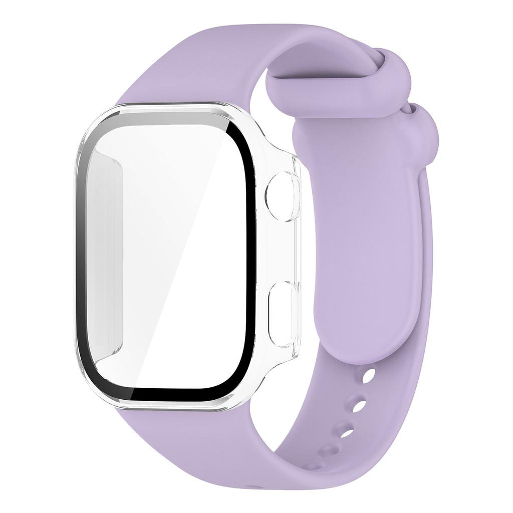 Силиконовый ремешок с чехлом-крышкой из поликарбоната для Redmi Watch 6, спортивный, удобный сменный браслет для Xiaomi Redmi Watch6