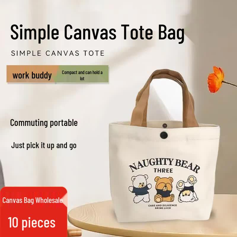 Canvas Tote Bag (10-Pack)