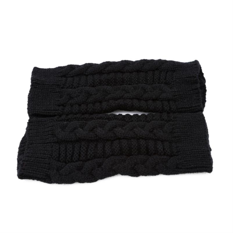 Женские осенние модные вязаные зимние перчатки без пальцев с длинными рукавами, удобные для работы и учебы