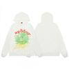 Sp5der Letter Print Hooded Sweatshirt Unisex Oversized Cotton Pullover Fall Casual Wear