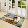 Cat Dog Friendship Carpet Rug Soft Washable Anti Slip Home Living Room Sofa Mats Personalized Christmas Rug