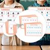 10Pcs Dry Erase Board Sounds Blends Teaching Resources Reading Manipulative Writling Cards