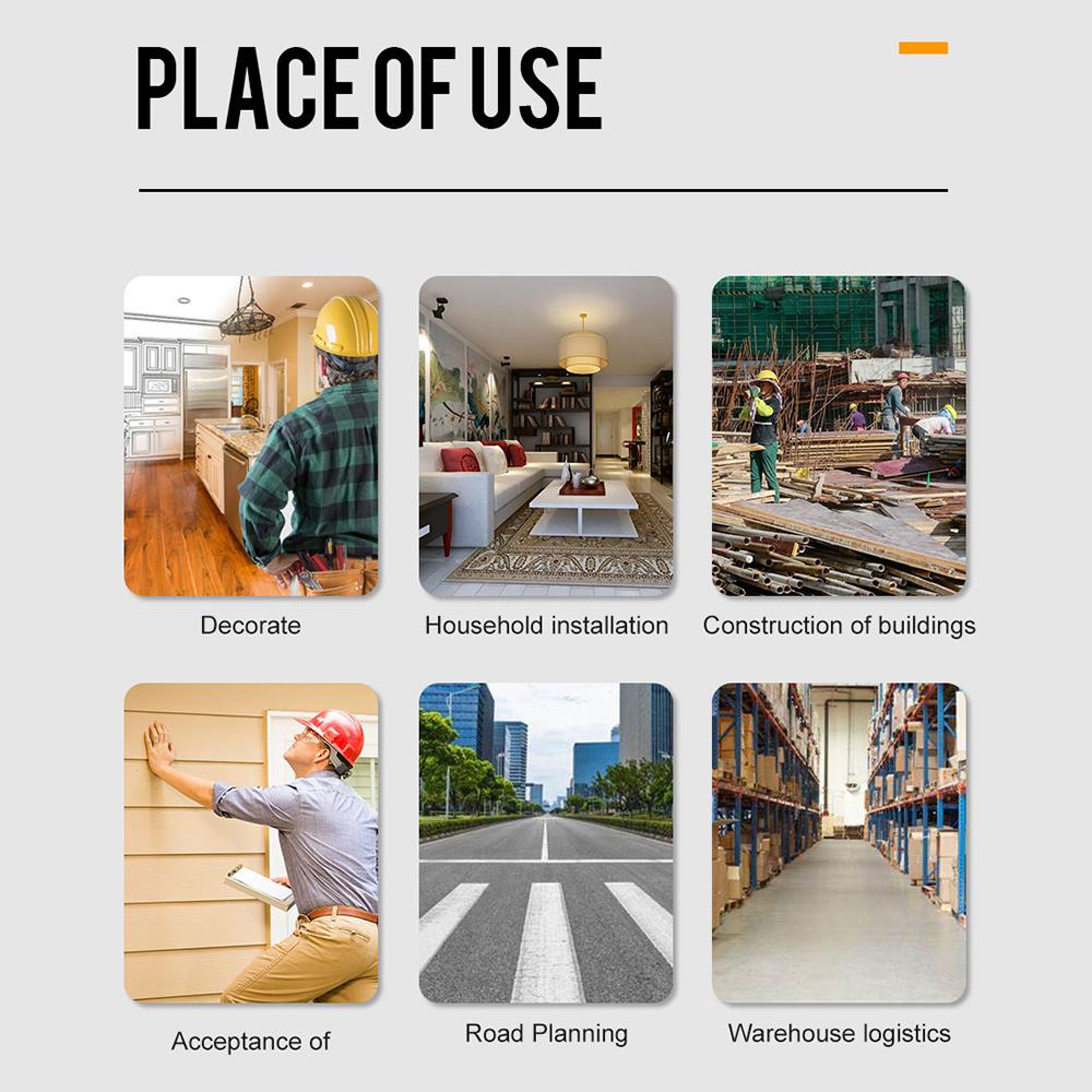 Лазерный дальномер 40 м131 фут, портативный цифровой дальномер с ручкой и дальномером