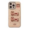 Leather Three Dimensional Cartoon Puppy Apple 16 Mobile Phone Case 14promax New Year 15 Suitable for IPhone 13 Lanyard