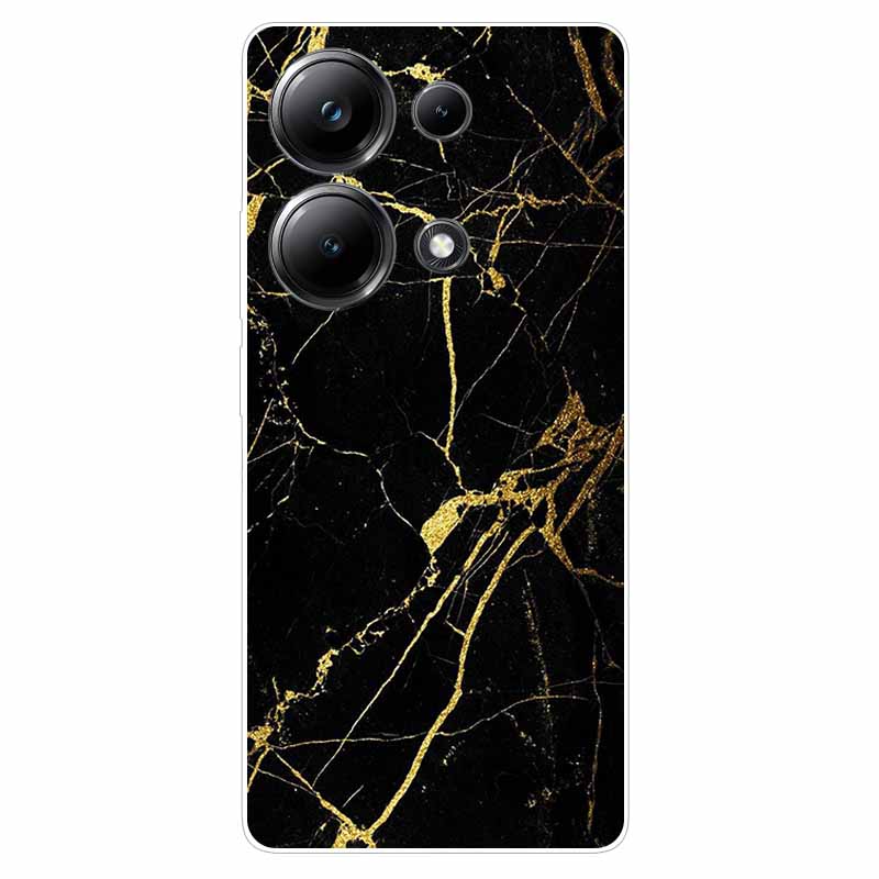 Beautiful Phone Cases for Xiaomi Redmi Note 13 4G Case Clear Bumper Soft TPU Silicon Cover for Redmi Note13 4G Protection Shells