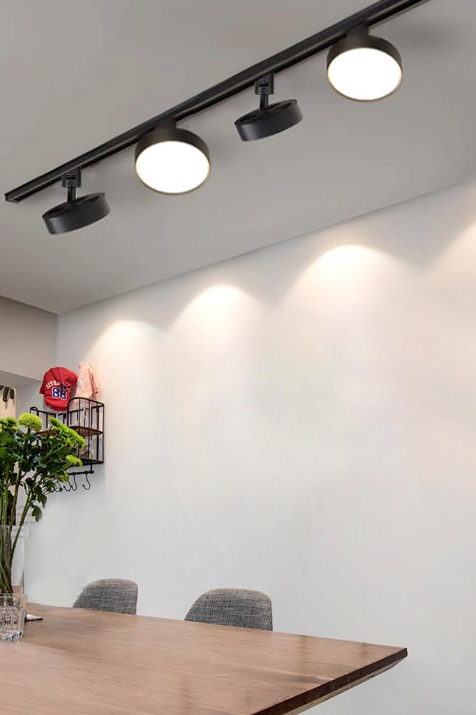 SPAHER Duct Rail Spotlight, 120W Equivalent LED, Easy Installation, Adjustable Angle, Bulb Included, Bright and Stylish Plant Grow Light for Ceiling,