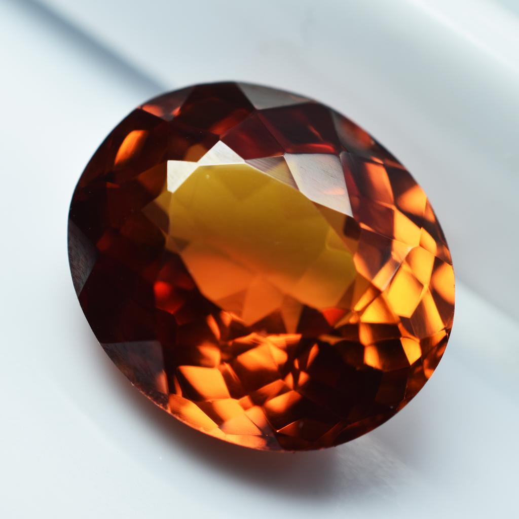 Natural Orange Sapphire Loose Gemstone Oval 8.15 ct Gift for Her September Birthday Birthstone