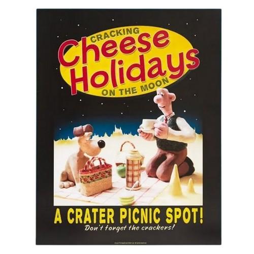 Wallace and Gromit Cracking Cheese Holidays Print