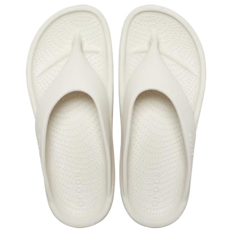 Crocs Мягкие Повседневные и Удобные Шлепанцы с Защитой от Истирания Женские Молочно-Белые