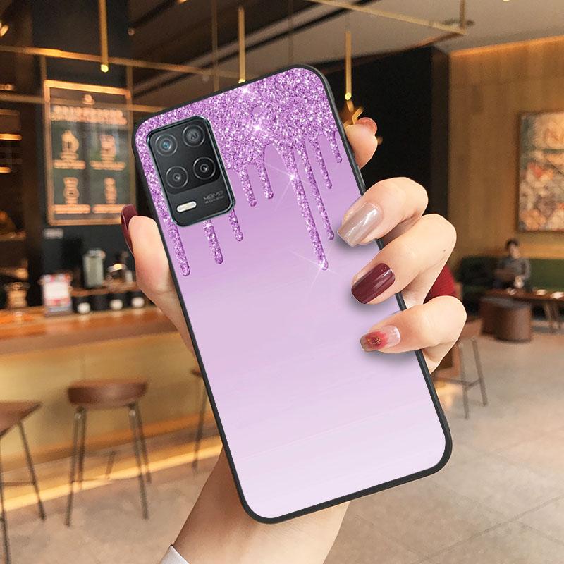 Розовый блестящий чехол для телефона OPPO Realme GT 2 Pro X2 Pro XT C25S 8 7 6 Pro 6i GT Master C3 C21 C21Y C11 X3 SuperZoom