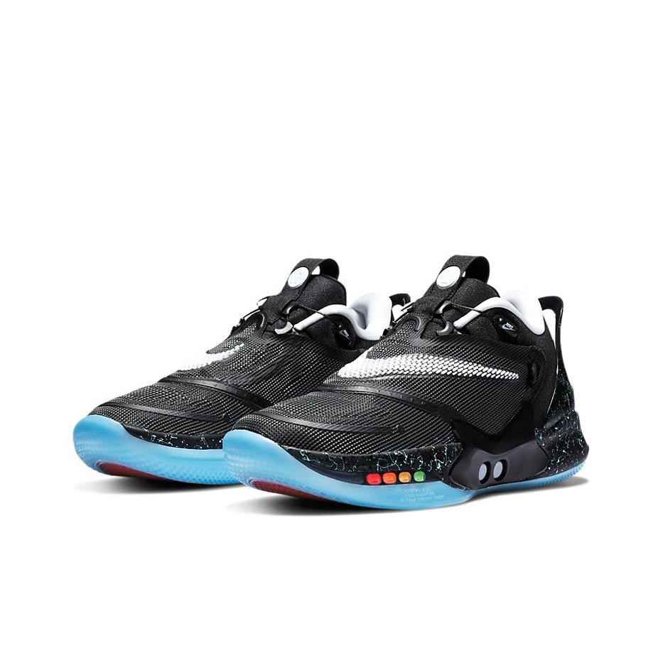 Nike Кроссовки для баскетбола Adapt Bb 2.0 Gc с низким верхом Мужские кроссовки Черно-бело-синие CV2442-002