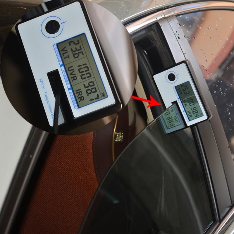 Портативный измеритель тонировки стекол автомобиля с обнаружением 950 нм, устройство для тестирования пленки для точного анализа теплоизоляции