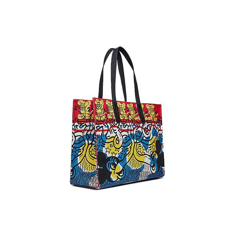 Coach Disney X Keith Haring Эко-сумка-тоут Мужские сумки-тоут Синий 5227-OLBLM