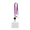 Clip Business Card ID Card Holder Badges Set Lanyard Name Card Holder Retractable Badge Holder