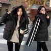 Small Short Cotton-padded Clothes Autumn and Winter Thickened Cotton-padded Jacket Girls Loose Bread Hooded Cotton-padded Clothes New
