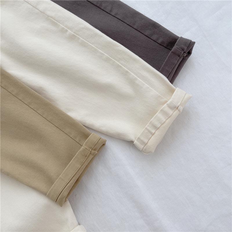 Весенне-осенние хлопковые брюки в корейском стиле для детей: Повседневные брюки для мальчиков и девочек