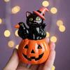 Хэллоуин Кот Тыква Фигурка Устрашающая Смоляная Статуя