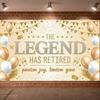Pension Party Backdrop Elegant Joyful Retirement Backdrop Retirement Banner Sparkling Background For Happy Send-off Friends