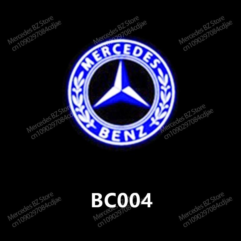 TFHM4 2Pc LED Car Door Welcome Light Logo Laser Projector Lamp For Mercedes Benz E C Class W205 W212 ML AMG W177 W247 W176 GLA GLC GLE