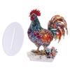 Акриловое украшение в виде петуха Креативные миниатюры Фигурка Скульптура Статуэтка животного Украшение Гостиная
