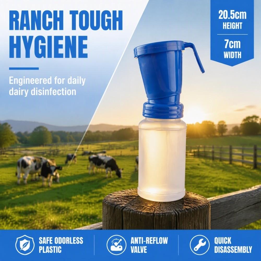 300ml Capacity Teat Dip Cup Reusable Material Milking Supplies Nipple Cleaning Cup  For Sheep