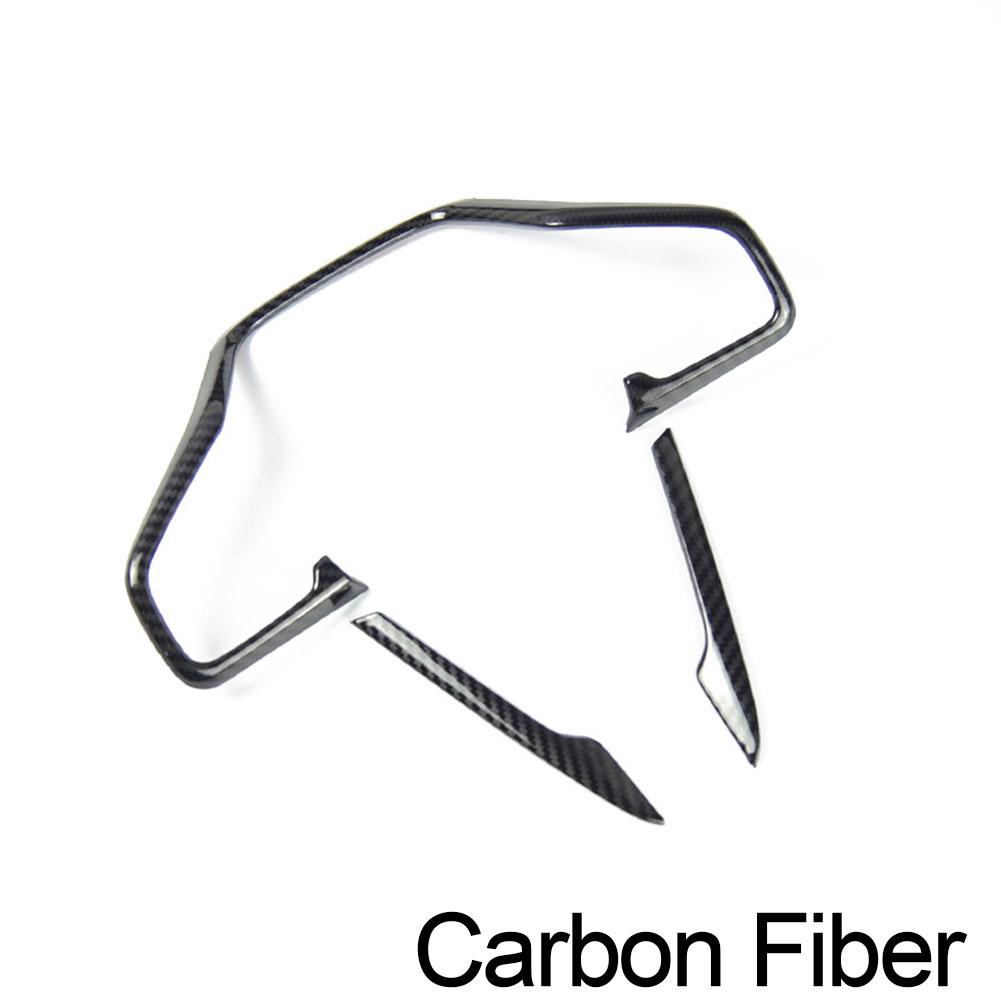 3 шт. наклейки на рамку рулевого колеса автомобиля из углеродного волокна для Honda Civic 10th 2016 2017 2018 аксессуары для интерьера