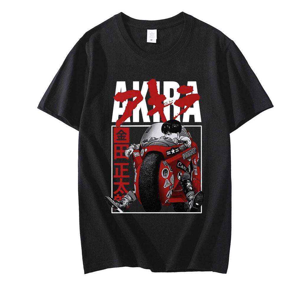 Casual Men's Cotton Top Neo Tokyo Akira Kaneda Cotton T-shirts Anime Unisex Men Women Shorts Tees Summer