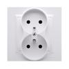 Double socket outlet with grounding MONOBLOCK (module) 16A, 250V~, terminals
