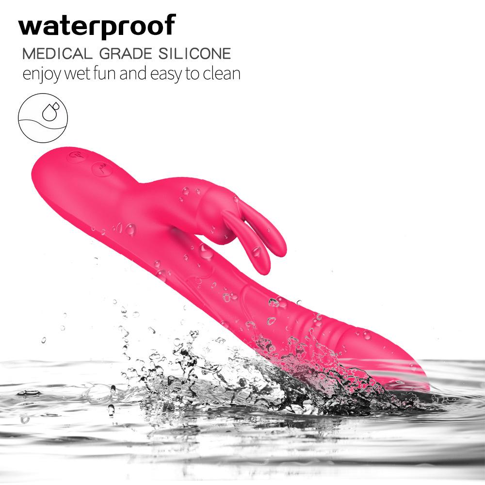 Кролик Дилдо Вибратор для Женщин Массажер Для Вагины Стимулятор Сосков Клитора Женская Мастурбация Анальный Вибрирующий Взрослые Секс Игрушки