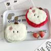 Kawaii Cartoon Mini Apple Plush Zero Wallet Cute Red Apple Fruit Кошелек для монет Кошелек для наушников Сумка для хранения ключей Подарочный