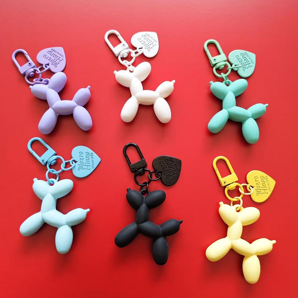 Брелок и подвеска в виде собаки из цветного акрилового воздушного шара для багажа, наушников и чехлов для телефонов