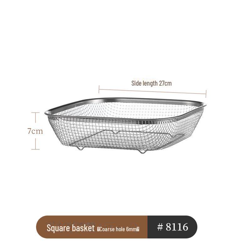 Подставка для кухонной мойки из нержавеющей стали и корзина для сушки овощей