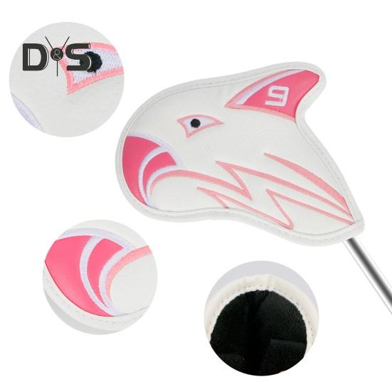 11 шт. чехлы для клюшек для гольфа из искусственной кожи, защитные чехлы для головок клюшек с рисунком орла, чехлы для головок клюшек для гольфа, аксессуары для гольфа для всех клюшек для гольфа