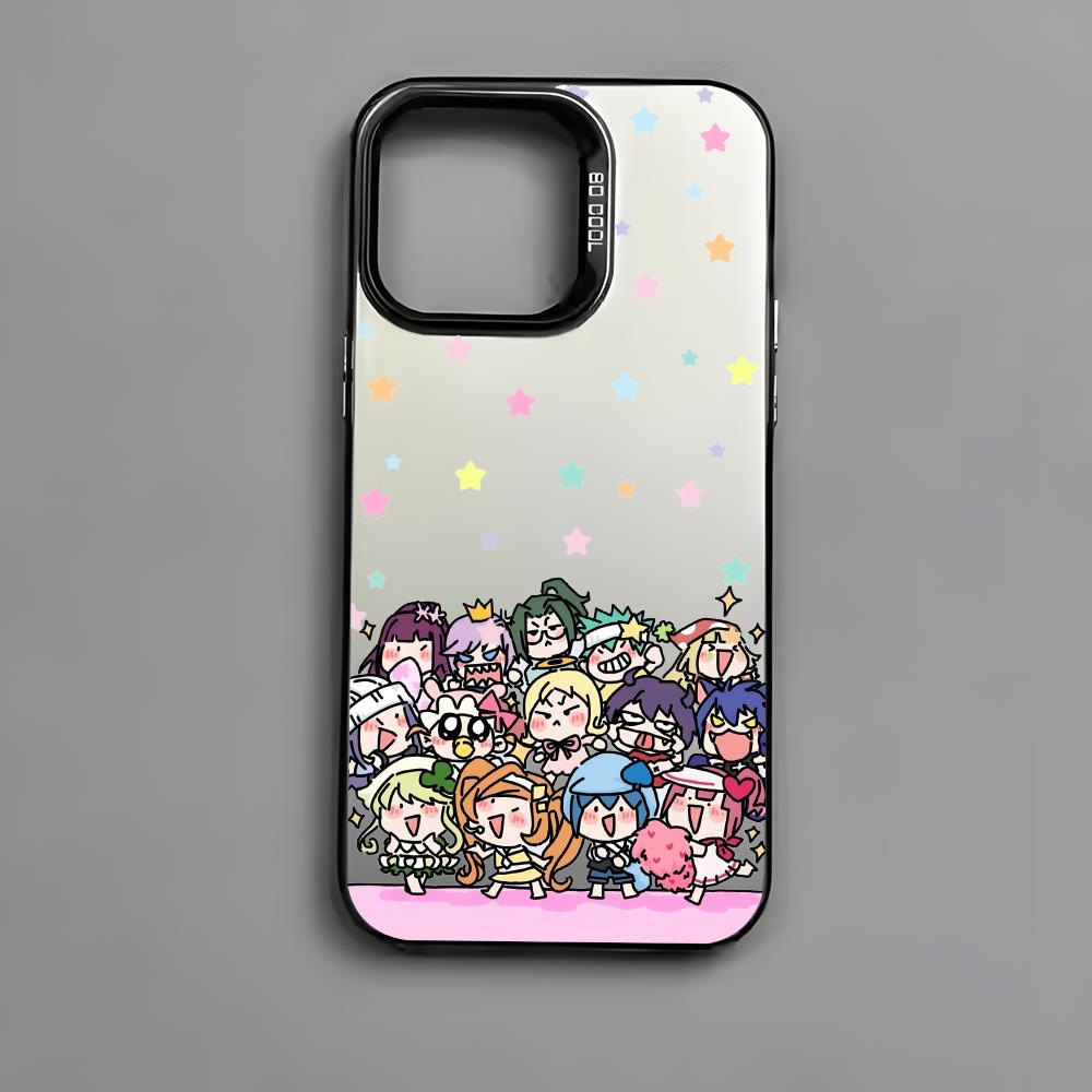 Аниме S-Shugos Charas Чехол для телефона для iPhone 17 16 15 14 13 12 11 Pro Max Air Цветной Матовый Лазерный Аврора Ударопрочный Чехол для телефона