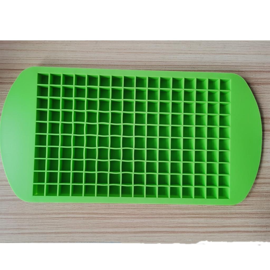 160 Grid Mini Silicone Ice Tray Ice Cubes Foldable Ice Mold Breaker Grid Tray Small Square Mold Maker Silicone Mold
