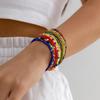 Accessories, Stacked Colored Beaded Jewelry, Mixed and Matched Bohemian Rice Bead Set Bracelet Women