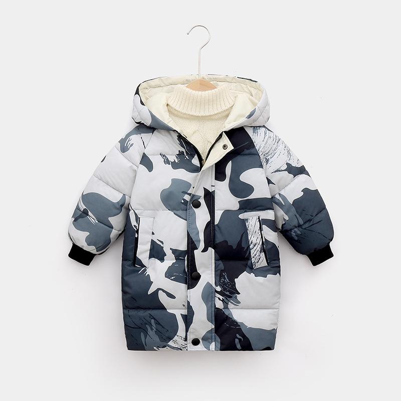New Children's Down Jacket Boys Girls Winter Clothes Korean Cotton Padded Clothes Baby Thickened Coat
